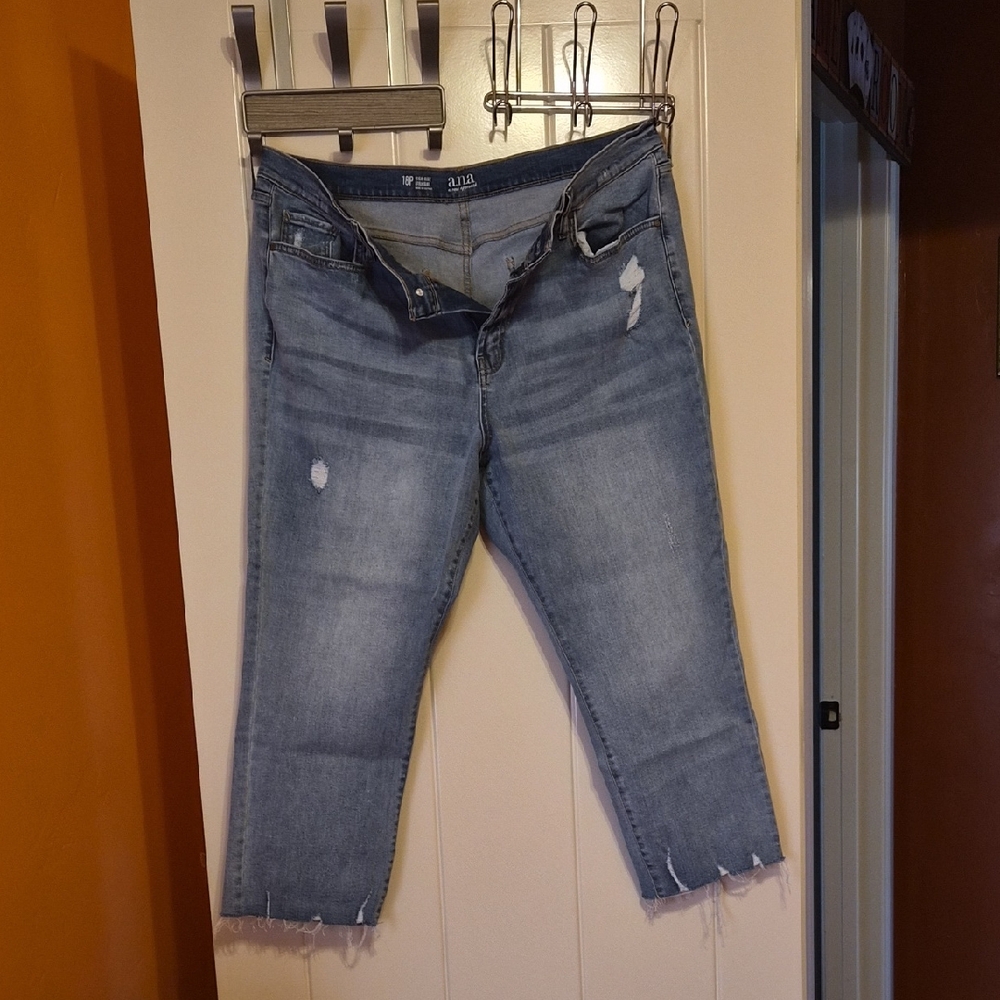 a.n.a Light Blue Ankle Jeans